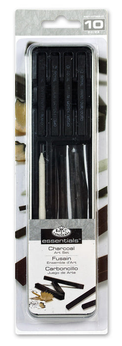Royal & Langnickel Essentials Mini Art Set, Charcoal (10pc)