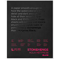 Legion Paper Stonehenge Aqua Black Watercolor Pad HP 9x12