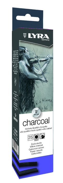 Lyra Willow Charcoal, Medium (25pc)