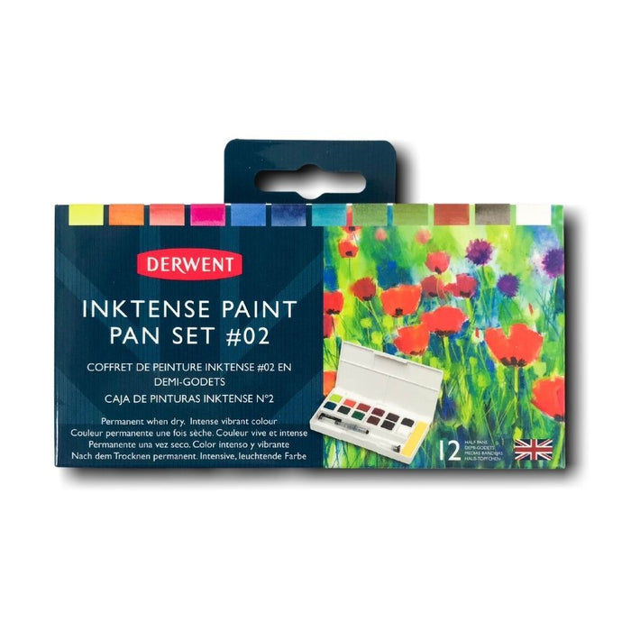 Derwent Inktense Paint PanTravel Set/12 #02