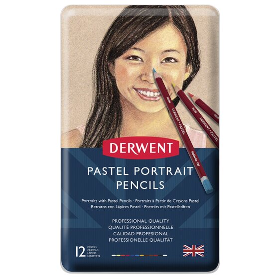 Derwent Pastel Pencils - Portrait 12/Set