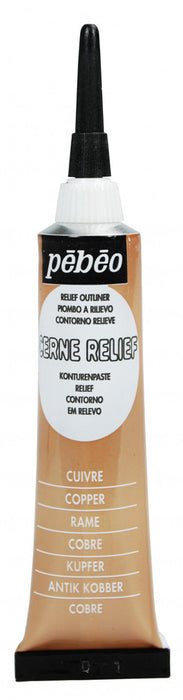 Pebeo Cerne Relief Outliner Paint 20ml - Copper