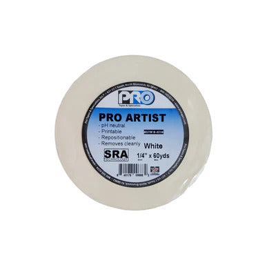 Pro Tapes Artist Tape, White - 1/4" x 60yds
