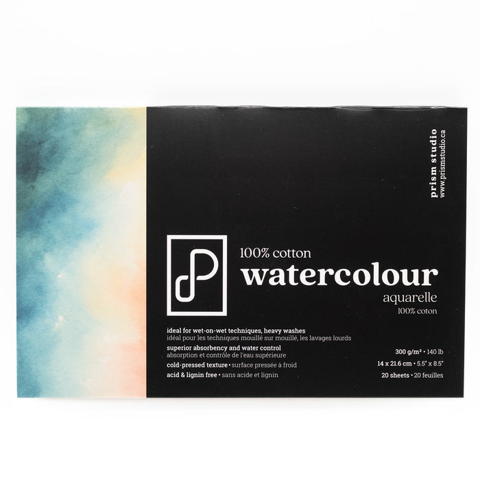 Prism Studio 100% Cotton Watercolour Block 140lb - 5.5x8.5