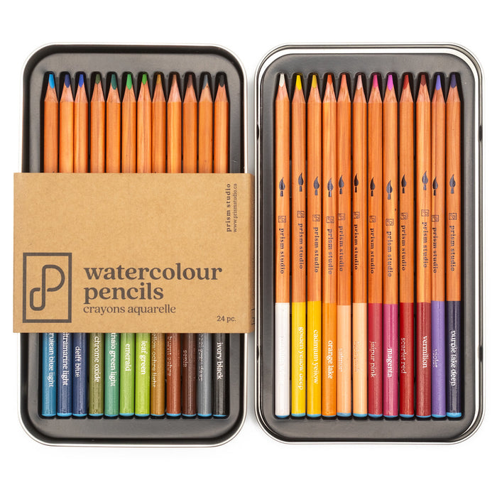 Prism Studio Watercolour Pencil Set (24pc)
