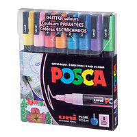 POSCA Paint Markers Fine PC-3M 8/Set Glitter