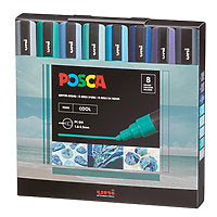 POSCA Paint Markers Medium PC-5M 8/Set Cool Tones