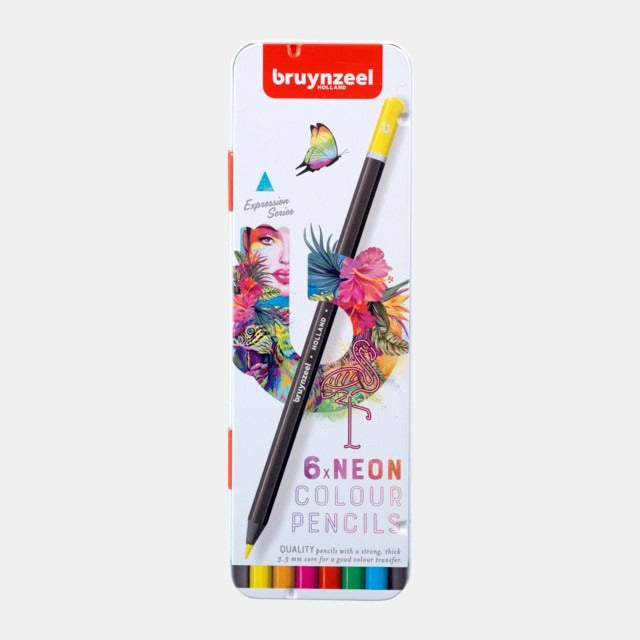 Bruynzeel Expression Colour Pencils Tin 6/Set - Neon