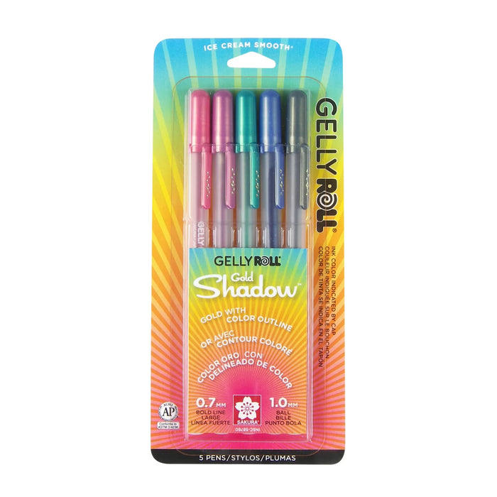 Sakura Gelly Roll - Gold Shadow - Assorted 5/Set