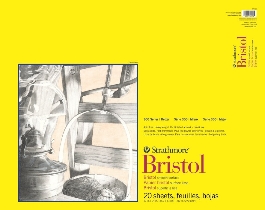 Strathmore Bristol Paper Pads Series 300 - Smooth - 19x24
