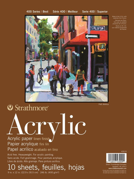 Strathmore Acrylic Paper Pad 400 Series - 9x12