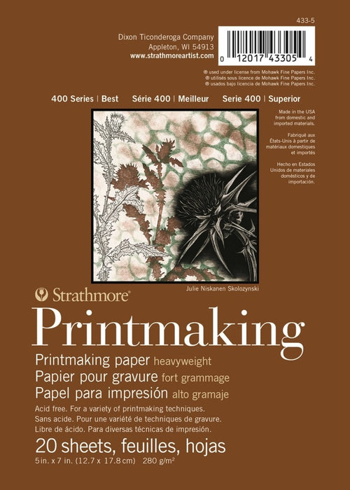 Strathmore Heavyweight Printmaking Paper Pad 400 Series 5x7
