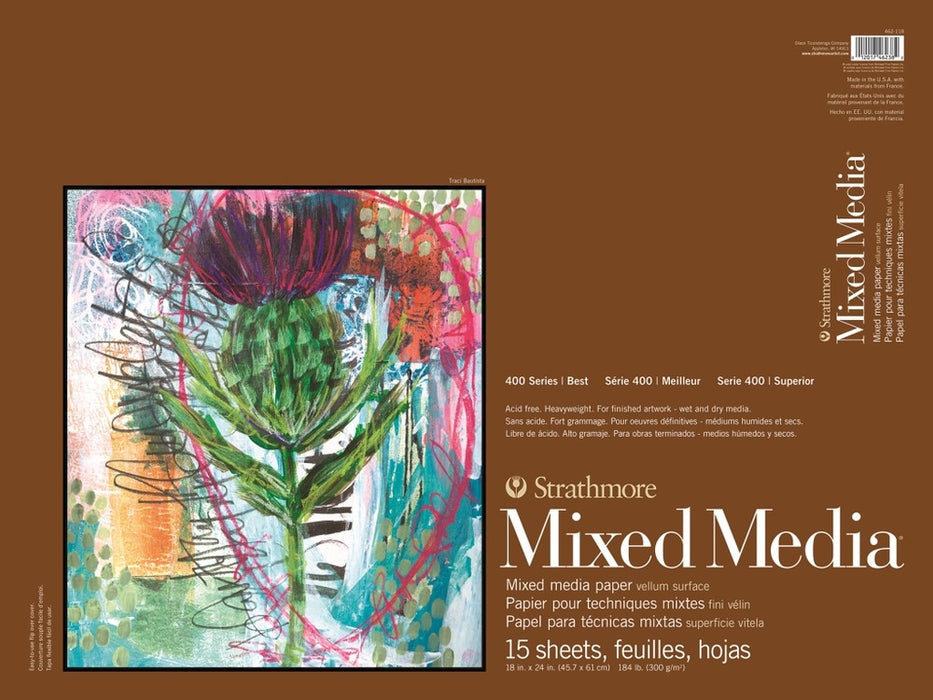 Strathmore Mixed Media Paper Pad 400 Series 18x24