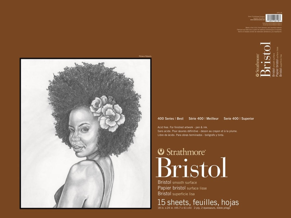 Strathmore Bristol Paper Pads Series 400 - Smooth - 18x24