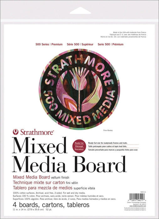 Strathmore Mixed Media Board 500 Series (4pc) 11x14