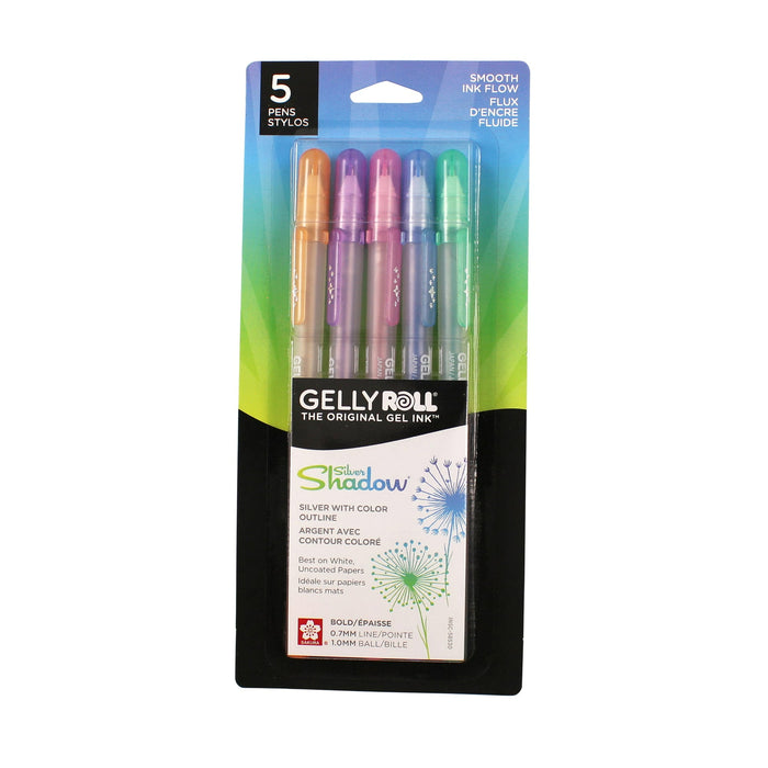 Sakura Gelly Roll - Silver Shadow - Assorted 5/Set