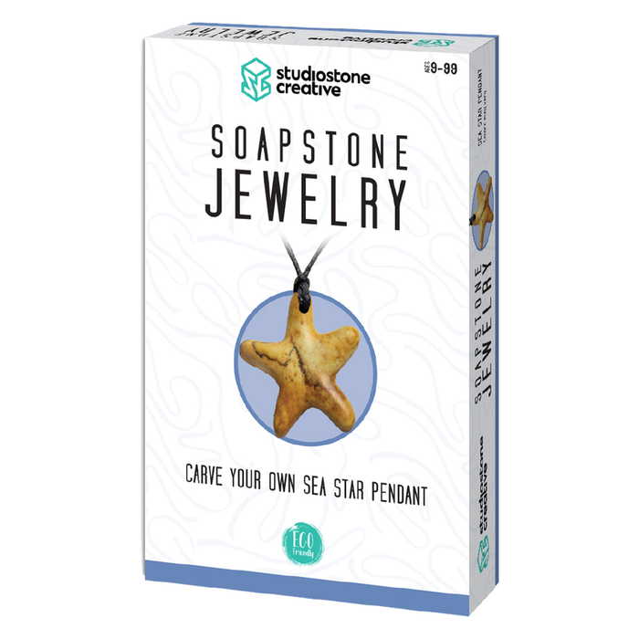 Studiostone Creative - Sea Star Soapstone Pendant Carving Kit