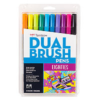 Tombow Dual Brush Pens 10-Pen Set - Eighties