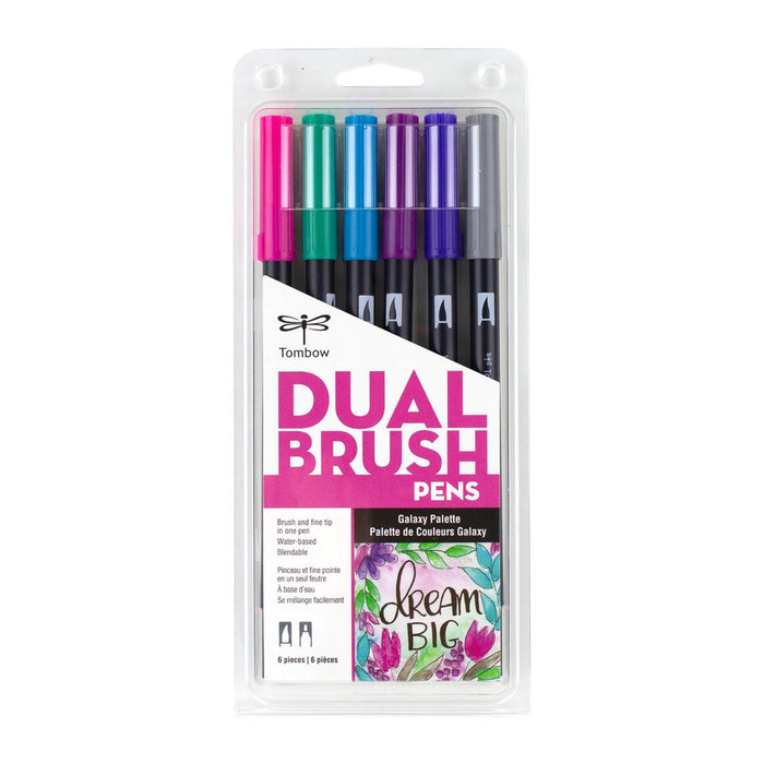 Tombow Dual Brush Pen Set 6pk - Galaxy