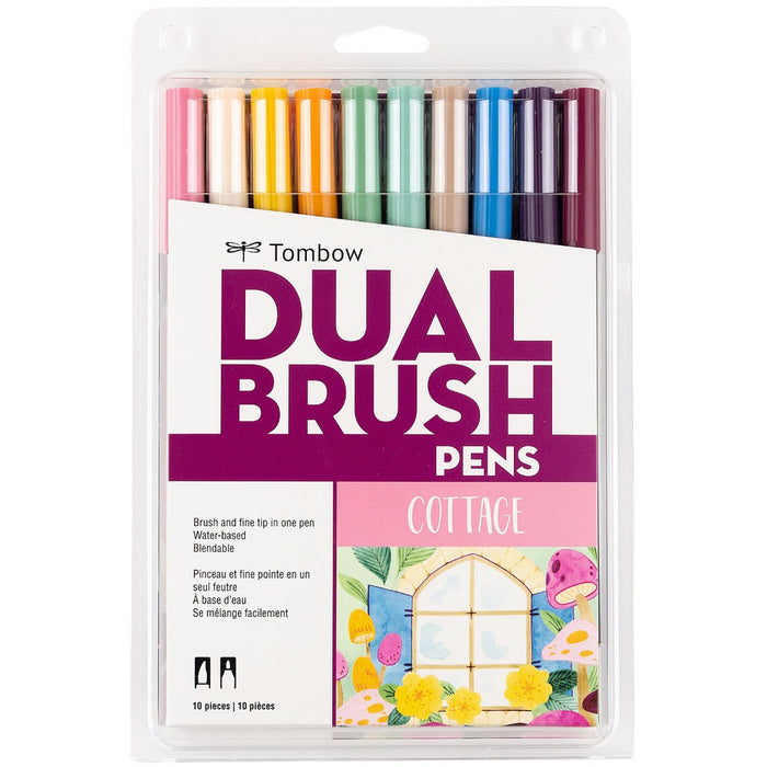 Tombow Dual Brush Pen Set 10pk - Cottage