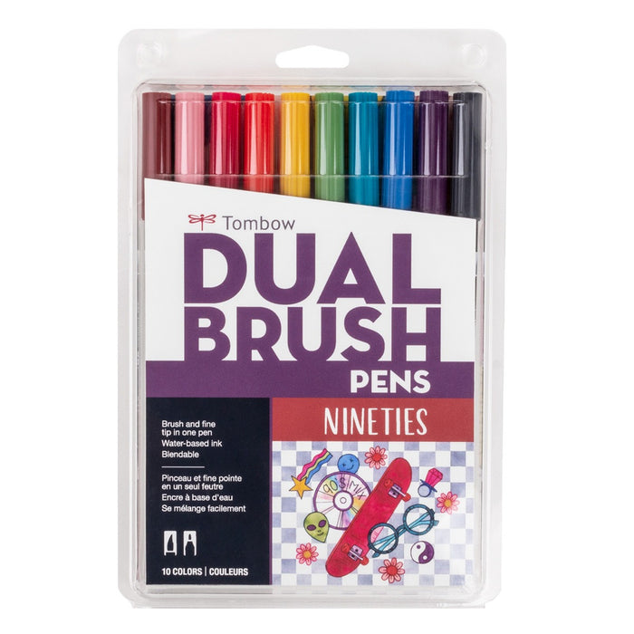 Tombow Dual Brush Pens 10-Pen Set - Nineties