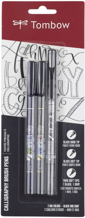 Tombow Fudenosuke Brush Pen 3pk