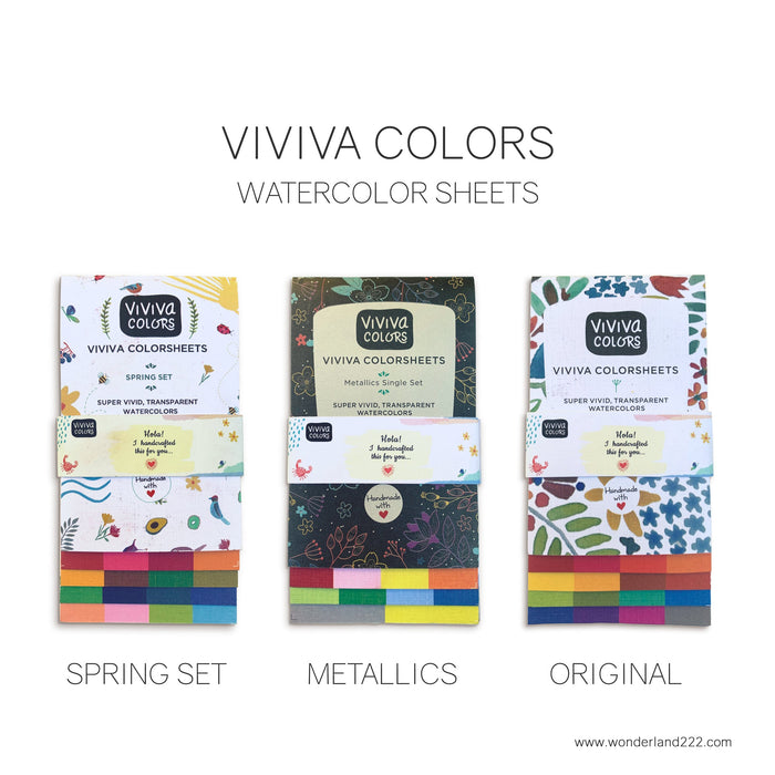 Viviva Colorsheet Watercolor Spring 16-Color Set