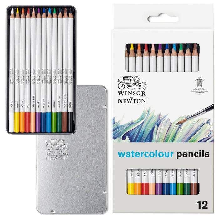 Winsor & Newton Studio Collection Watercolour Pencil Tin 12pc