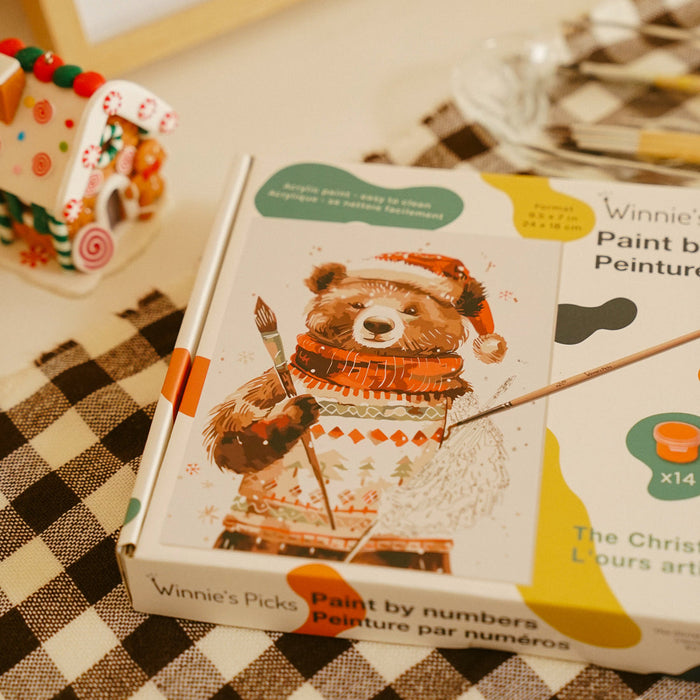 Winnie's Picks - Kids Paint by Number - The Christmas Bear