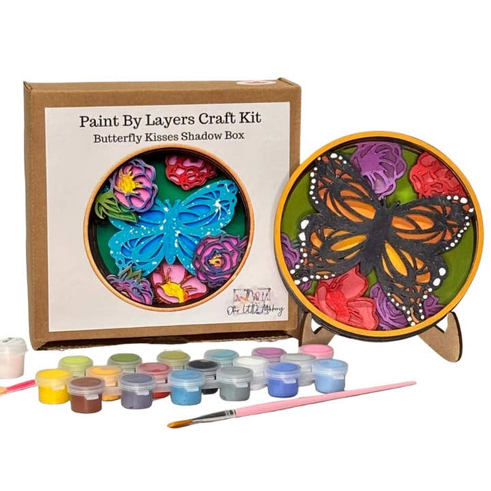 Our Little Makery- Butterfly Kisses Shadow Box Kit