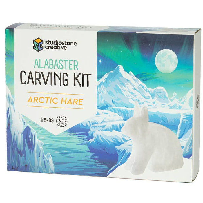 Studiostone Creative - Acrtic Hare Alabaster Carving Kit