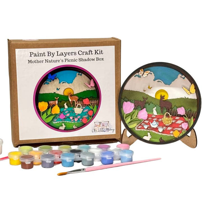 Our Little Makery - Mother Nature's Picnic Shadow Box Kit