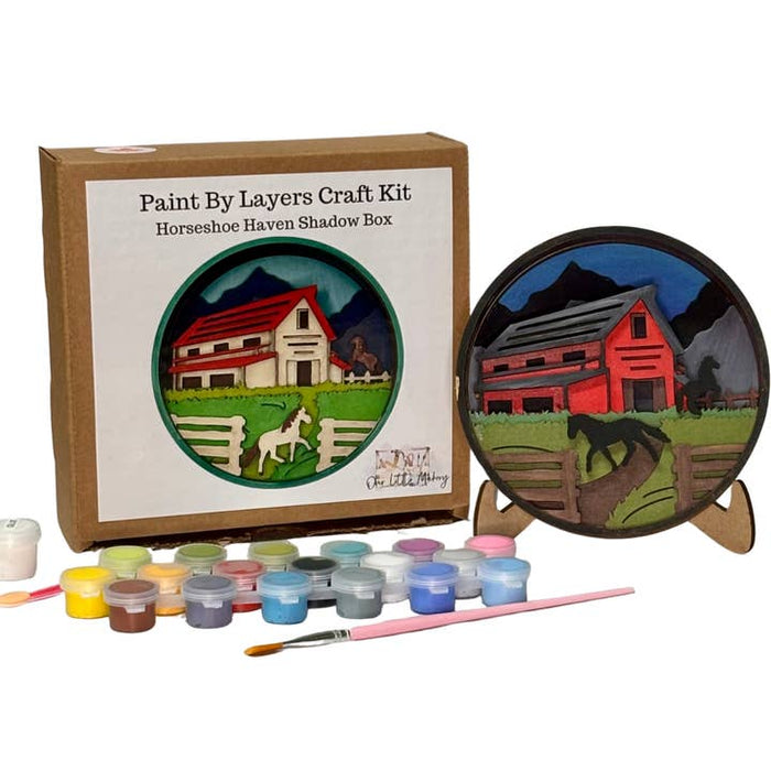 Our Little Makery - Horseshoe Haven Shadow Box Kit