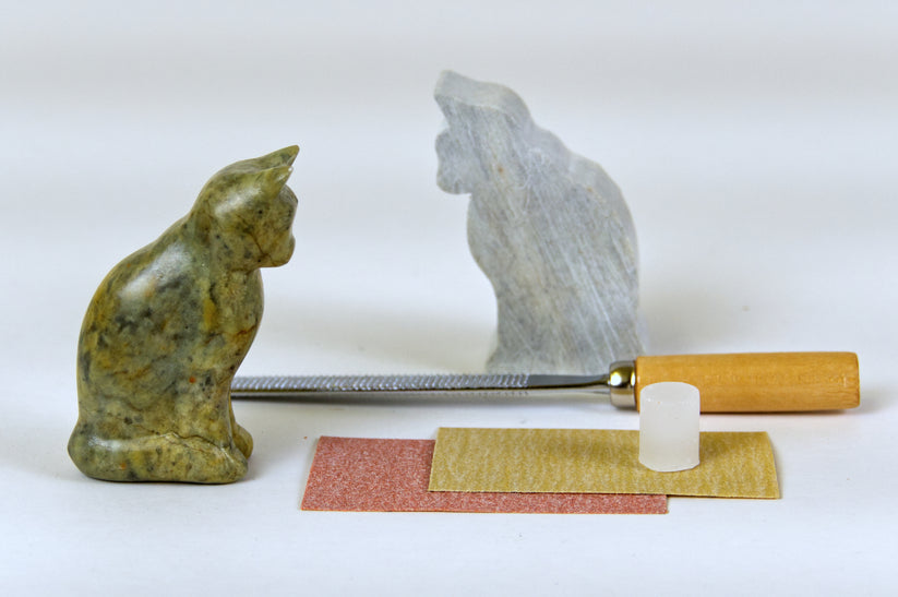 Studiostone Creative - Cat Soapstone Carving & Whittling