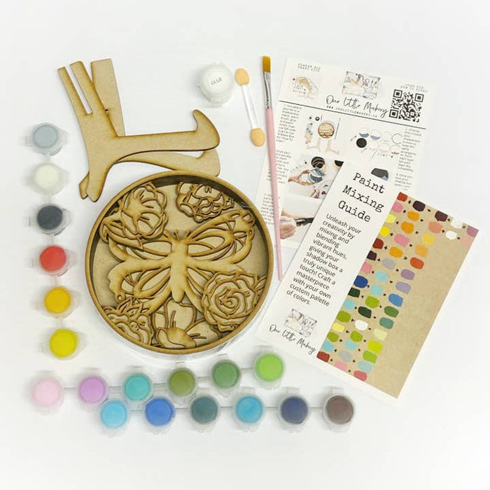 Our Little Makery- Butterfly Kisses Shadow Box Kit