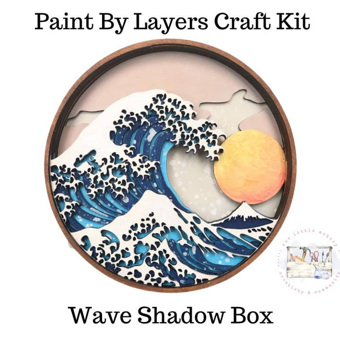 Our Little Makery - Wave Shadow Box Kit