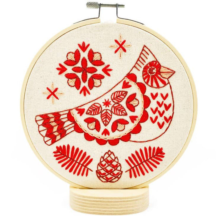 Hook, Line & Tinker Embroidery - Cardinal