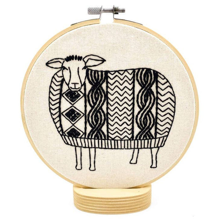 Hook, Line & Tinker Embroidery - Sweater Weather Sheep