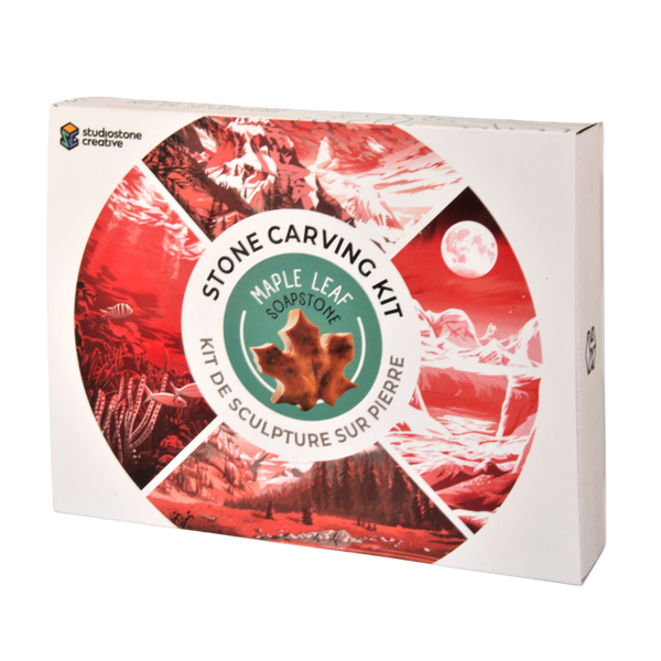Studiostone Creative - Maple Leaf Soapstone Carving Kit