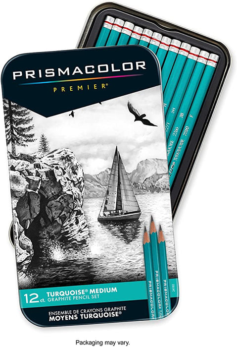 Prismacolor Medium Graphite Pencils 12/Set