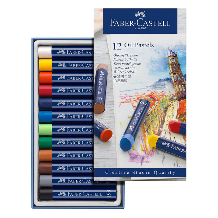 Faber-Castell Creative Studio Oil Pastels 12/Set