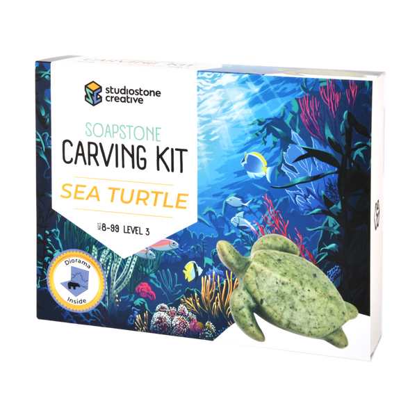 Studiostone Creative - Sea Turtle Soapstone Carving Kit