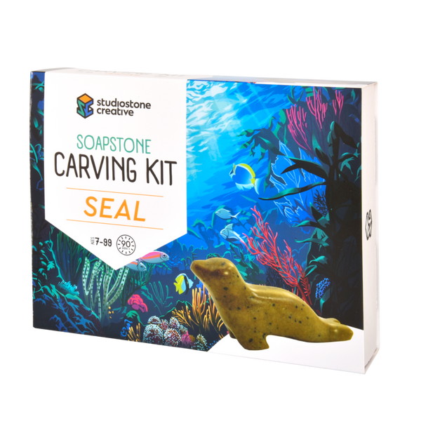Studiostone Creative - Seal Soapstone Carving & Whittling Kit