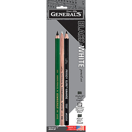 General's Black and White Pencil Set 3
