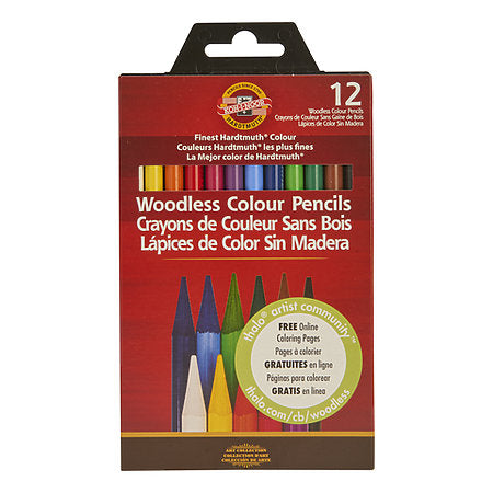 Koh-I-Nor Progresso Woodless Colored Pencil Sets/12