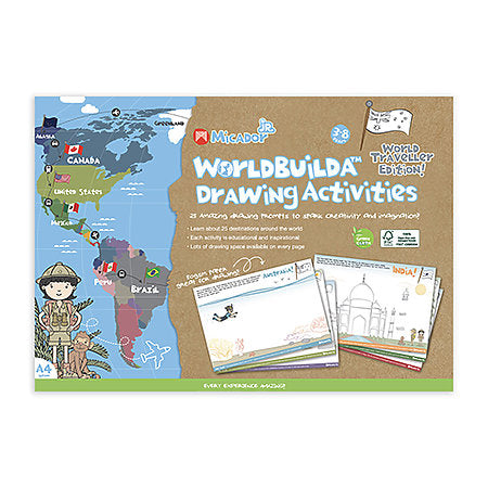 Micador WorldBuildA Drawing Activities Pad