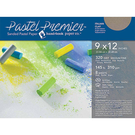 Global Art Pastel Premier Sanded Paper - 400 Grit - White 9x12
