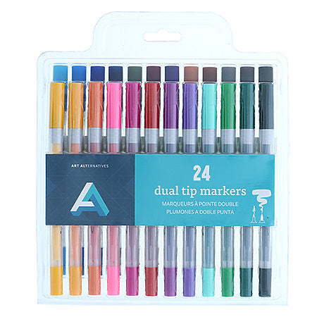 Art Alternatives Dual Tip Marker 24/Set