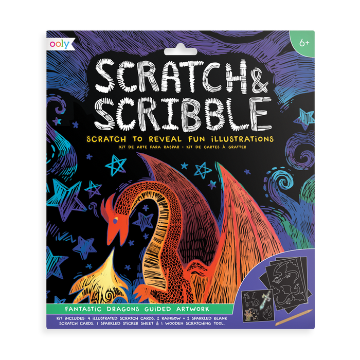 Ooly - Scratch & Scribble - Fantastic Dragons