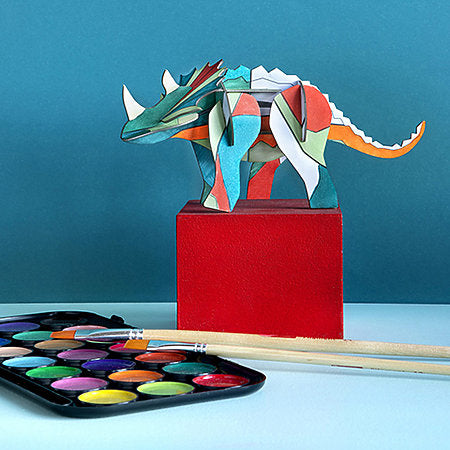 Studio Roof Kidsonroof DIY Mythical Figurines - Triceratops